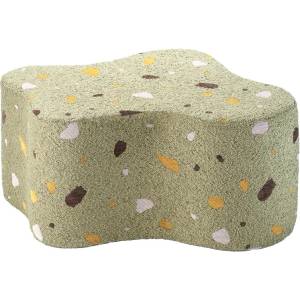 Wigiwama Зелен детски пуф от букле и шенил Terrazzo Cloud - Wigiwama (W598888)
