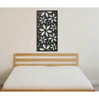 Dekorativní panel na zeď KVĚTINY - 60x30 cm
