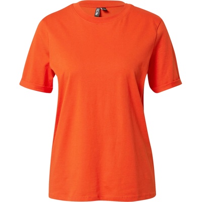 PIECES Тениска 'Ria' оранжево, размер L