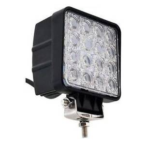  Универсален 48W Лед LED Халоген Фар Работна Лампа 12V - 24V с Насочена Spot Светлина за автомобил офроуд бус ван камион