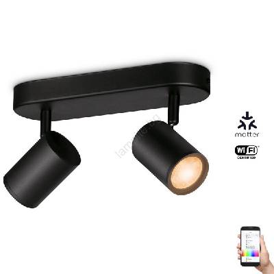 - LED RGBW Димируем спот IMAGEO 2xGU10/4, 9W/230V Wi-Fi (WI0038)