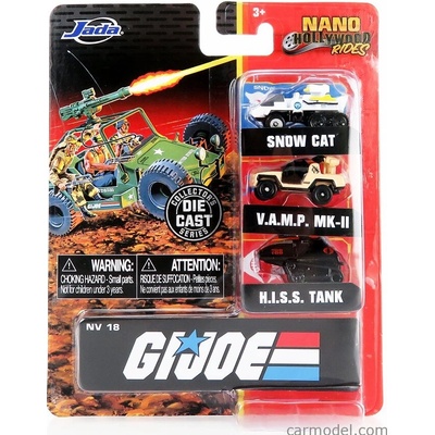 Jada Gi joe Set 3x Gi Joe Snow Cat V.a.m.p. Mkii H.i.s.s. TankRůzné 1:87
