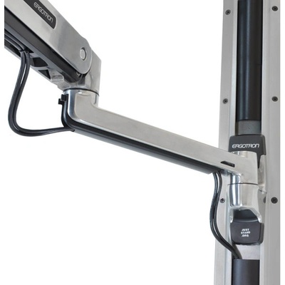 ERGOTRON LX Sit-Stand Wall Mount Arm, Polished 45-353-026