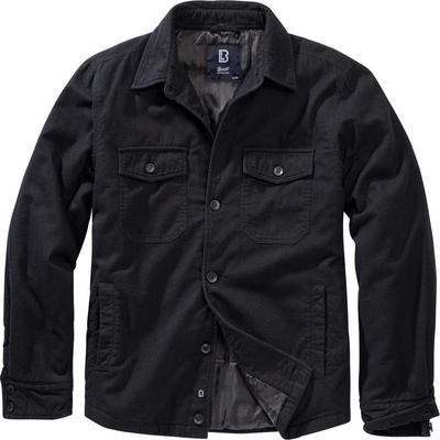 Brandit košile Lumberjacket dlouhý rukáv flanel černá