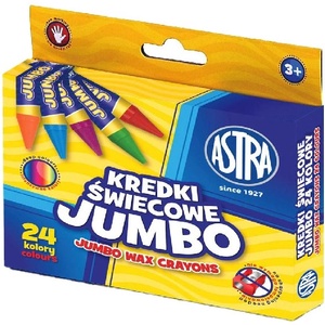Astra Мазен молив ASTRA кръгъл Jumbo нечуплив 24 цвята 316118006 (316118006)