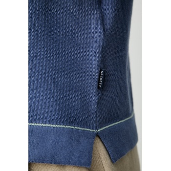 Hackett London тениска тип пулове с яка мъжка от памук (HM7000212)