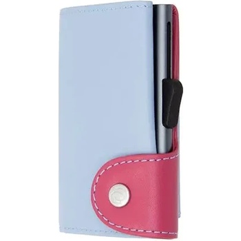 Image 1 of C-Secure Картодържател C-SECURE с портфейл и монетник, Ice/ Cherry/ Grey cardholder (COIN-WCH001-LBL-PI-GY)