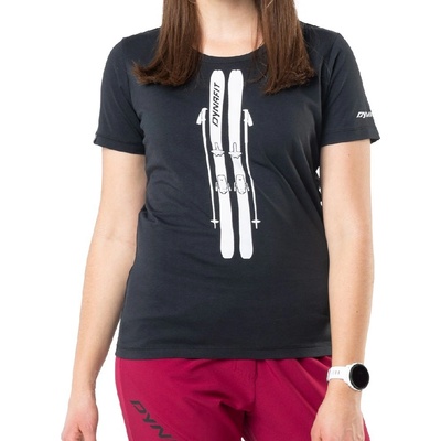 Dynafit Graphic Cotton S/S Tee W black out Skis