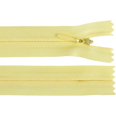 Prima-obchod Spirálový zip skrytý No 3 délka 25 cm, barva 107 žlutá světlá