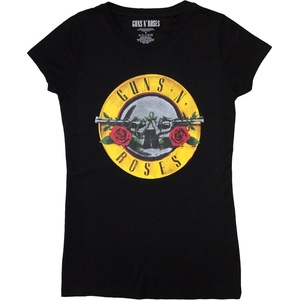 Guns N' Roses Classic Bullet Logo (Skinny Fit) Black 3XL Дамски Риза (GNRTS03LB06)