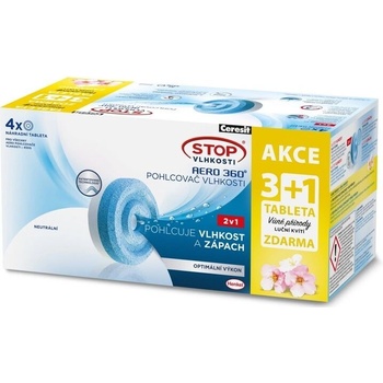 Ceresit Stop vlhkosti Aero 360° náhradné tablety 3+1 , 4x450g lúčne kvety