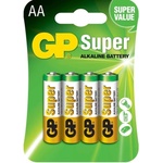 GP Batteries Батерия алкална, gp, super, lr6, 1.5v, 4 бр (gp-ba-15a-u4)