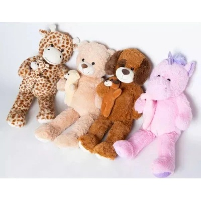 Manninger Голям плюшена играчка с бебе - 80 см, различни видове (68038)