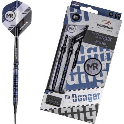 Set wolframových šipek soft Windson MR. DANGER 20 G Černá,Mix