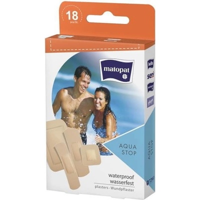 Matopat Náplasti vodeodolné AQUA STOP 18 ks
