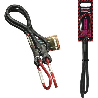 Upínací guma s karabinou 24 kg, 80 cm × 8 mm QUICKLOADER Bungee, 1 ks