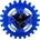 NeXtime Стенен часовник Moving Gears син (3241BL)