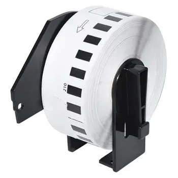 Image 1 of Makki съвместими етикети Brother DK-22210 - Roll White Continuous Length Paper Tape 29mm x 30.48m, Black on White - MK-DK-22210 (MK-DK-22210)