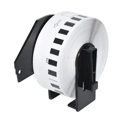 Makki съвместими етикети Brother DK-22210 - Roll White Continuous Length Paper Tape 29mm x 30.48m, Black on White - MK-DK-22210 (MK-DK-22210)
