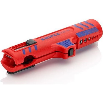 KNIPEX Инструмент за заголване на кабели, с телескопичен нож, за изолация Ø8-13мм, червена ръкохватка 125мм, с фиксатор, - K168 (K1685125SB)