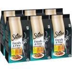 Sheba Fresh & Fine консерви за котки, пилешко, пуйка и патешко 6 x (6x50 g)