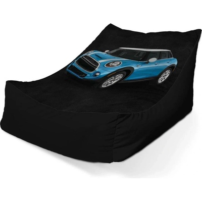 Sablio sedací vak lounge Mini sedan Černé pozadí 80 x 95 x 50 cm