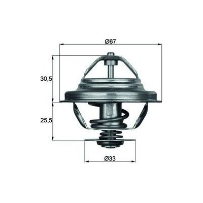 Termostat, chladivo MAHLE TX 27 71D