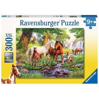 Image 1 of Ravensburger Puzzle Ravensburger Horses By The Stream 300pc (12904)