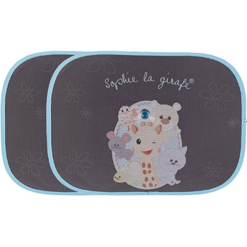 Sophie la Girafe Комплект от 2 броя сенници за кола Sophie la Girafe - Софи и приятели (S470222)