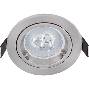 ELMARK Led МЕТ. КРЪГЛА ЛУНА led3x2w 6400k САТ. НИКЕЛ (92gur563wh/sn)