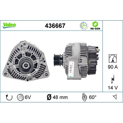 Alternátor VALEO 436667