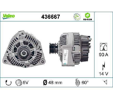 Alternátor VALEO 436667