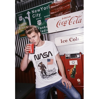 Mister Tee Мъжка бяла тениска Mister Tee NASA Moon ManUB-MT1113-00220 - Бял, размер XS