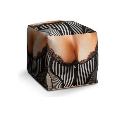 Sablio Taburet Cube Korzet: 40x40x40 cm