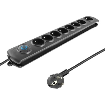 Qoltec 8 Plug 3 m Switch (50114)