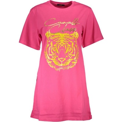 Cavalli Class T Shirt Maniche Corte Donna Rosa