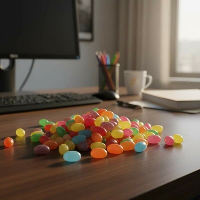 Woogie Jelly Beans ovocné želatinové fazole 250 g