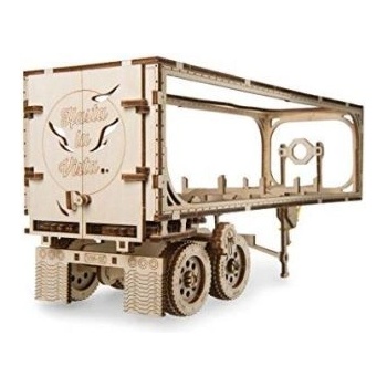 UGears - Дървен пъзел с механизъм - Ремарке Heavy Boy WM-03 (70057)