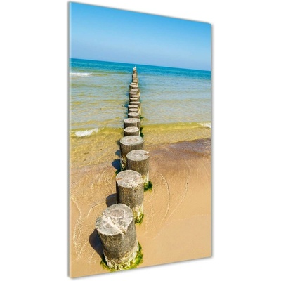 Vertikálny foto obraz sklenený Vlnolam 50x100 cm