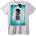 NOONEBRAND Тениска Бар Код Бирена Чаша - 2XL, White
