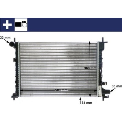 Chladič, chlazení motoru MAHLE CR 381 000S (CR381000S)