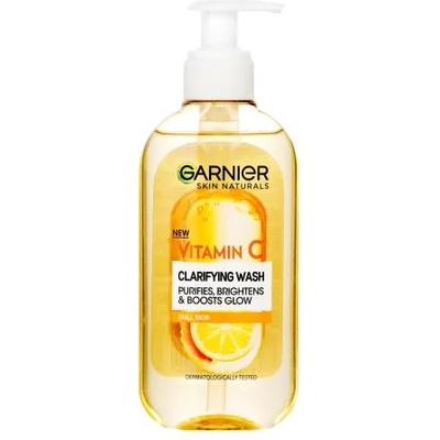 Garnier Skin Naturals Vitamin C Clarifying Wash озаряващ почистващ гел за лице 200 ml за жени