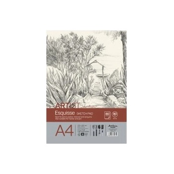 Image 1 of Drasca Пад за рисуване Esquisse А4 90г 80л ivory