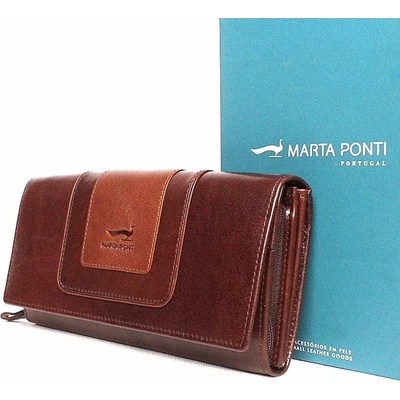 Marta ponti kožená peněženka no B530 hnědá