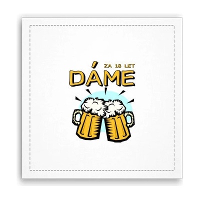 Fotoobraz 40x40 cm Dáme pivo
