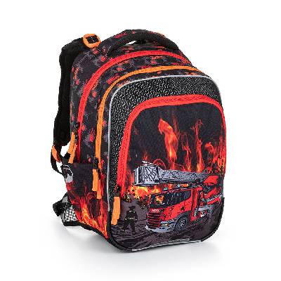 Bagmaster BETA 23 B školní batoh - Hasiči, červený