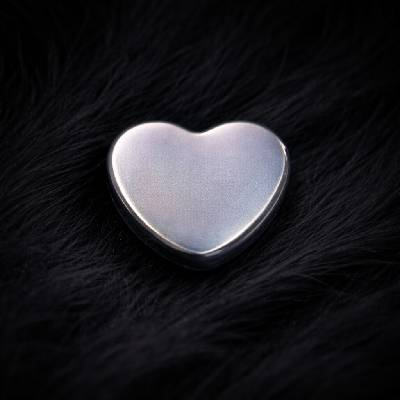 CryptoEshop Titanová koncovka ve velikosti 4 mm a tvaru srdíčka Heart P054-09
