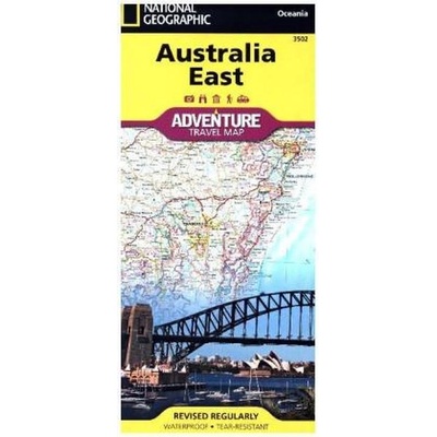 Austrálie Východ Adventure Map GPS komp. NGS