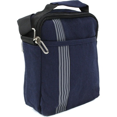 Tmavě modrá pánská praktická zipová crossbody taška Bertrand