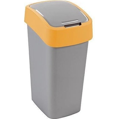 Curver Strend Pro FLIP BIN 25 l šedostříbrná/žltá koš na odpad